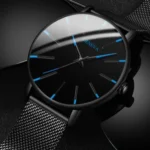 Fashion Geneva Men's Ultra Thin Watches Simple Men Business Mesh Belt Quartz Watch Male Wristwatches Clock Relogio Masculino - Image 4