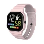 LED Simple Children's Electronic Waterproof Watch Cute Astronaut Pattern Solid Silicone Band Digital Watch For Girls Boys - Image 3